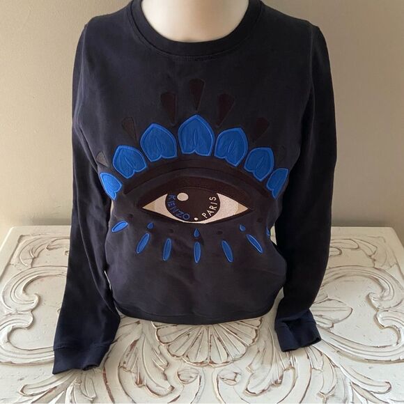 Kenzo authentic graphic print crew neck sweatshirt size XS - Picture 3 of 8